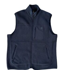 Ten Thousand Men's Size XLarge Sherpa Tech Vest Black Full Zip Zip Pockets